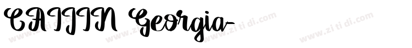 CAIJIN Georgia字体转换